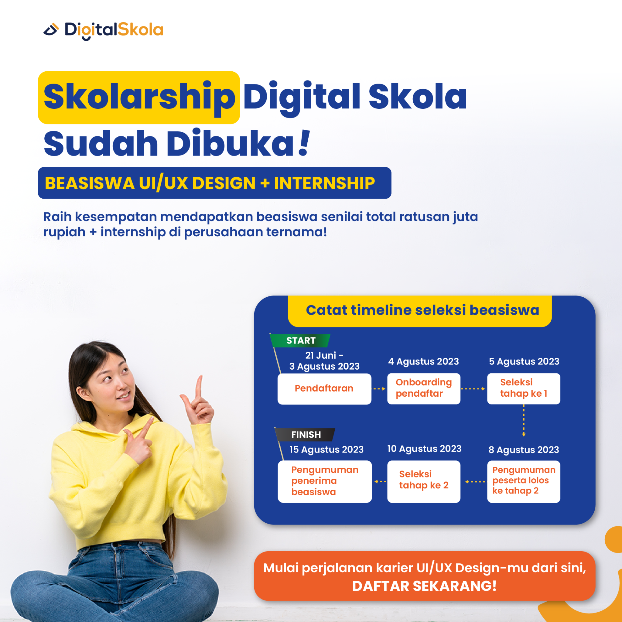 Beasiswa UI UX Design & Internship by Digital Skola