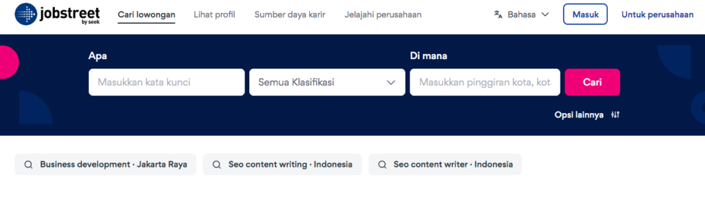Aplikasi jobseeker