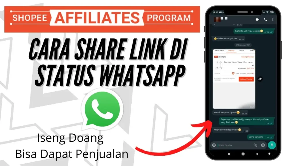 cara membagikan link shopee affiliate