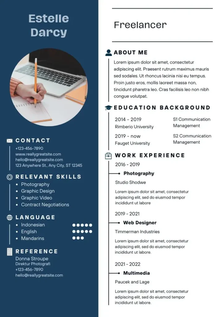 contoh cv fresh graduate