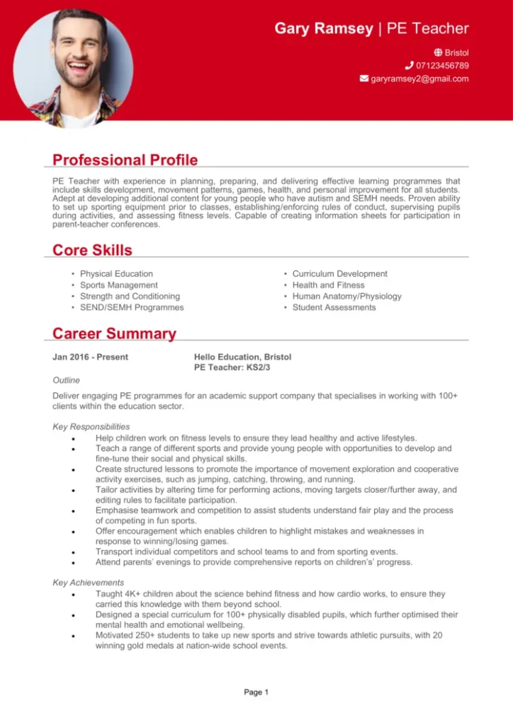 CV Guru Internasional / Bahasa Inggris
