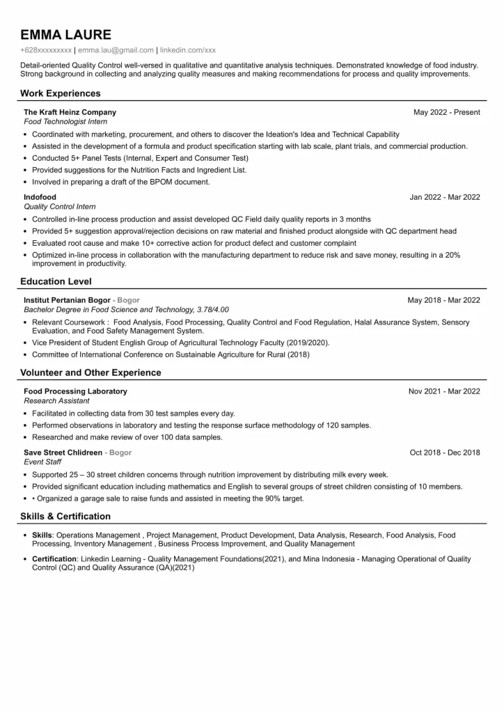 contoh cv lamaran kerja