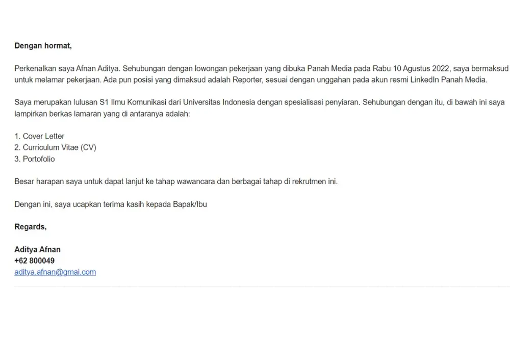 Kesalahan Umum yang Sering Terjadi Saat Mengirim CV Lewat Email