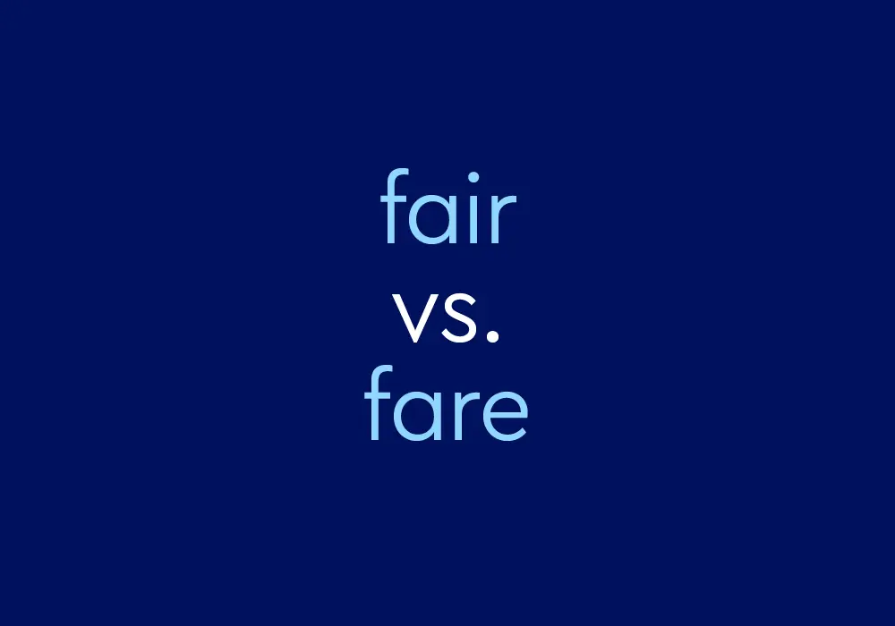 Perbedaan “Fair” vs “Fare” Berdasarkan Konteks Kalimat