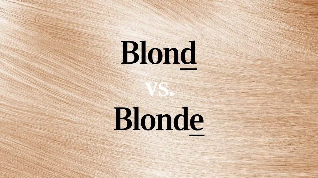 perbedaan blond dan blonde dalam bahasa inggris 