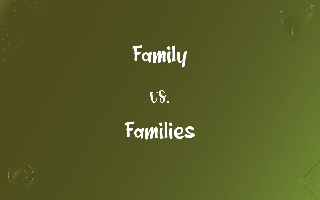perbedaan family dan families dalam bahasa inggris