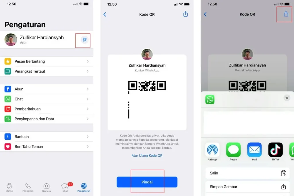 cara mengembalikan nama kontak yang hilang di whatsapp