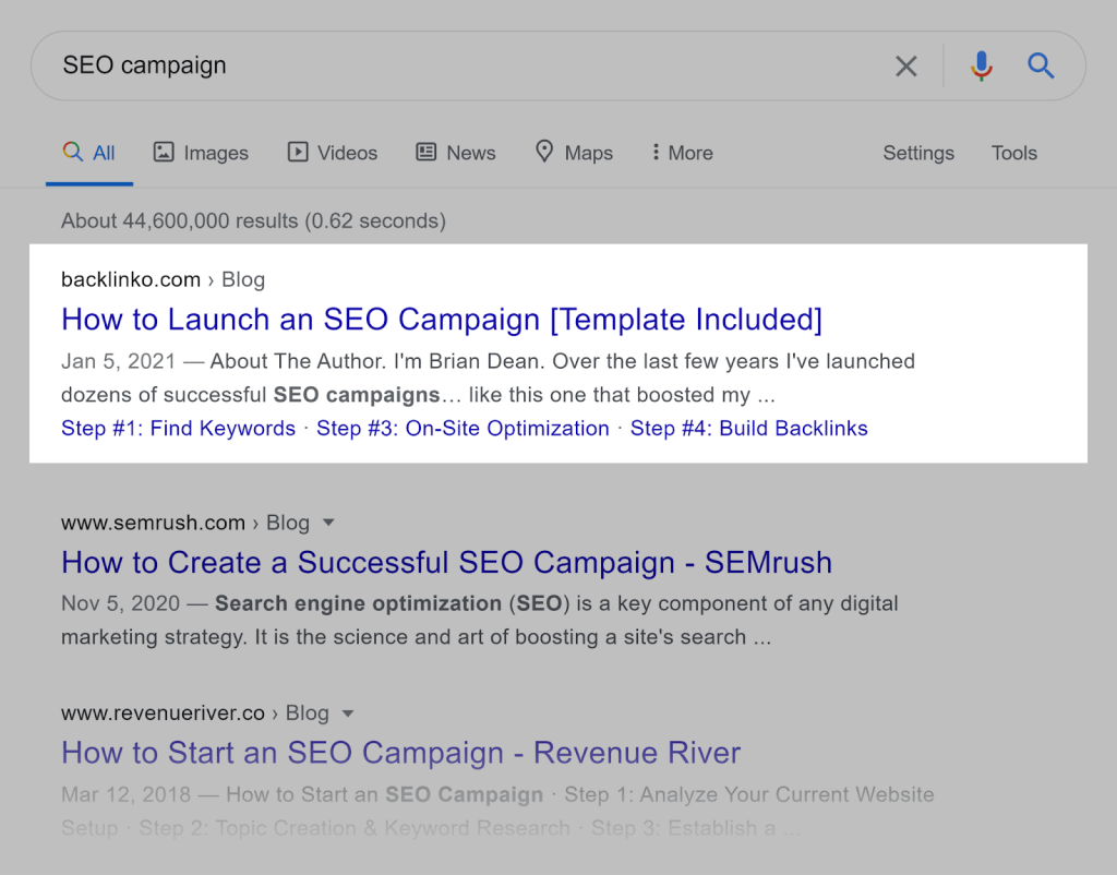 Contoh SEO