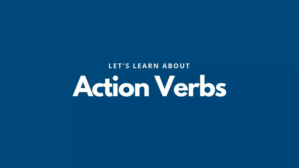 apa itu action verb