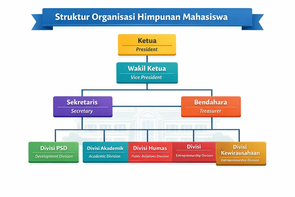 Bagaimana Struktur Organisasi Himpunan Mahasiswa