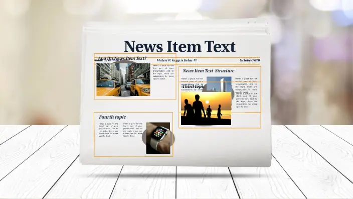 contoh news item text bahasa inggris
