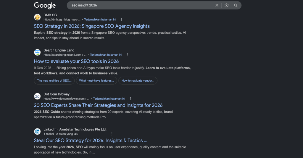 Serving Search Result