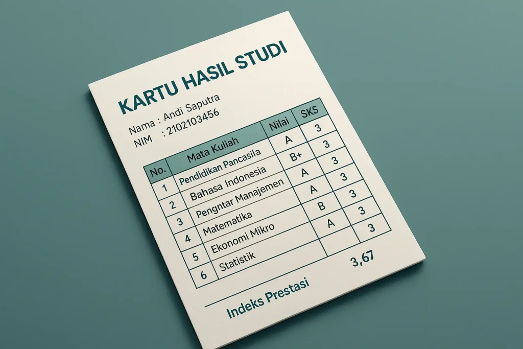apa itu kartu hasil studi (khs)