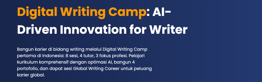 Yuk, Belajar di Kursus Content Writing Terbaik Indonesia!