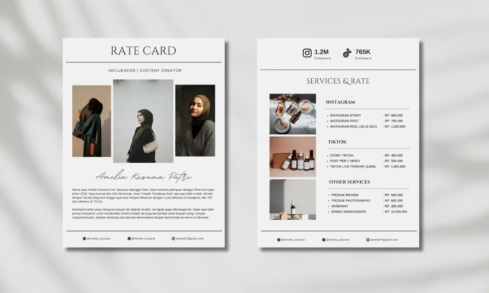 Apa Saja Isi Rate Card?